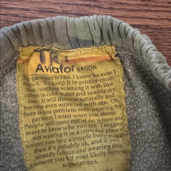 Aviator Nation Camouflage Joggers with Rainbow Stripe - Picture 3 of 3